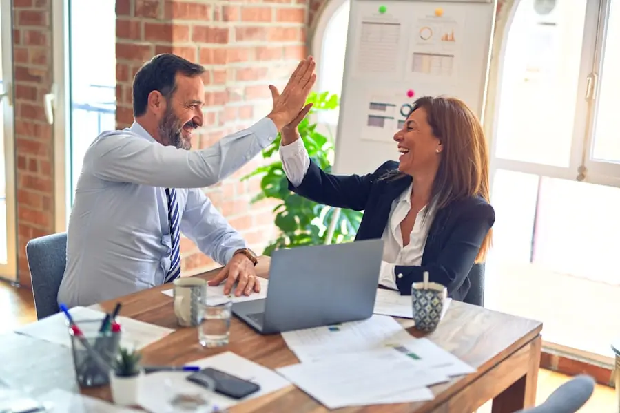 Rentosure team collaborating in a modern office
